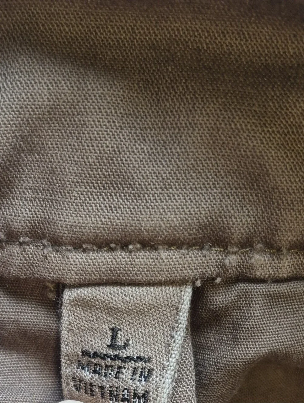 Banana Republic Safari Jacket Men Sz Large Brown Canvas Field Barn Chore Utility